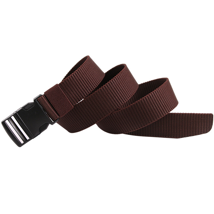 Ceinture pour hommes sans métal boucle en plastique ceinture toile de haute qualité pour ceinture en Nylon ceinture tactique ceinture tissée extérieure ceintures neutres
