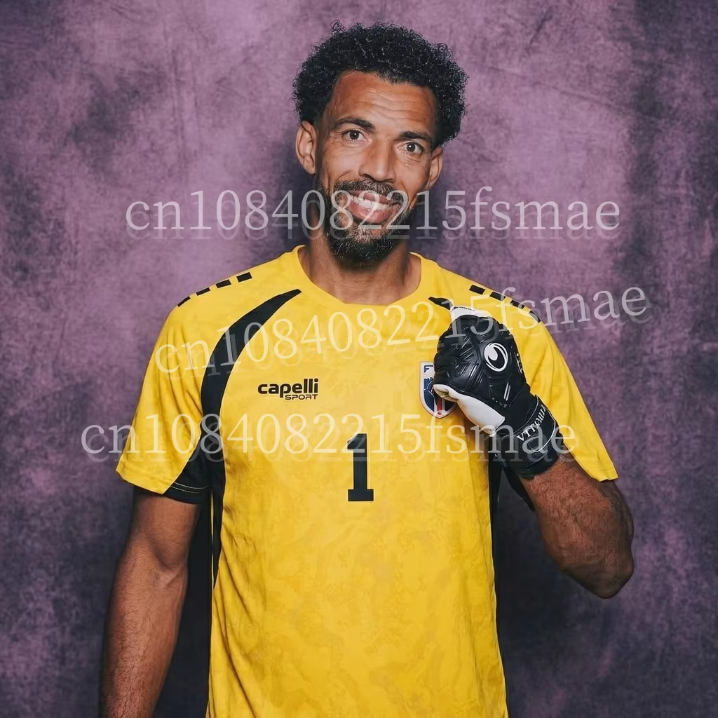 Maillot de gardien de but de Cap-Vert jaune, maillot de football pour hommes, vêtements de sport respirants à séchage rapide, uniformes d'équipe, cadeaux