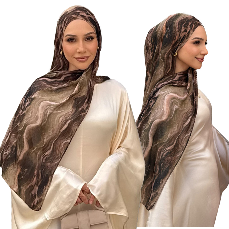 Aquarelle Modal respirant léger doux écharpe coton imprimé fleuri rayonne Viscose tissé femmes musulmanes châle Hijab foulards