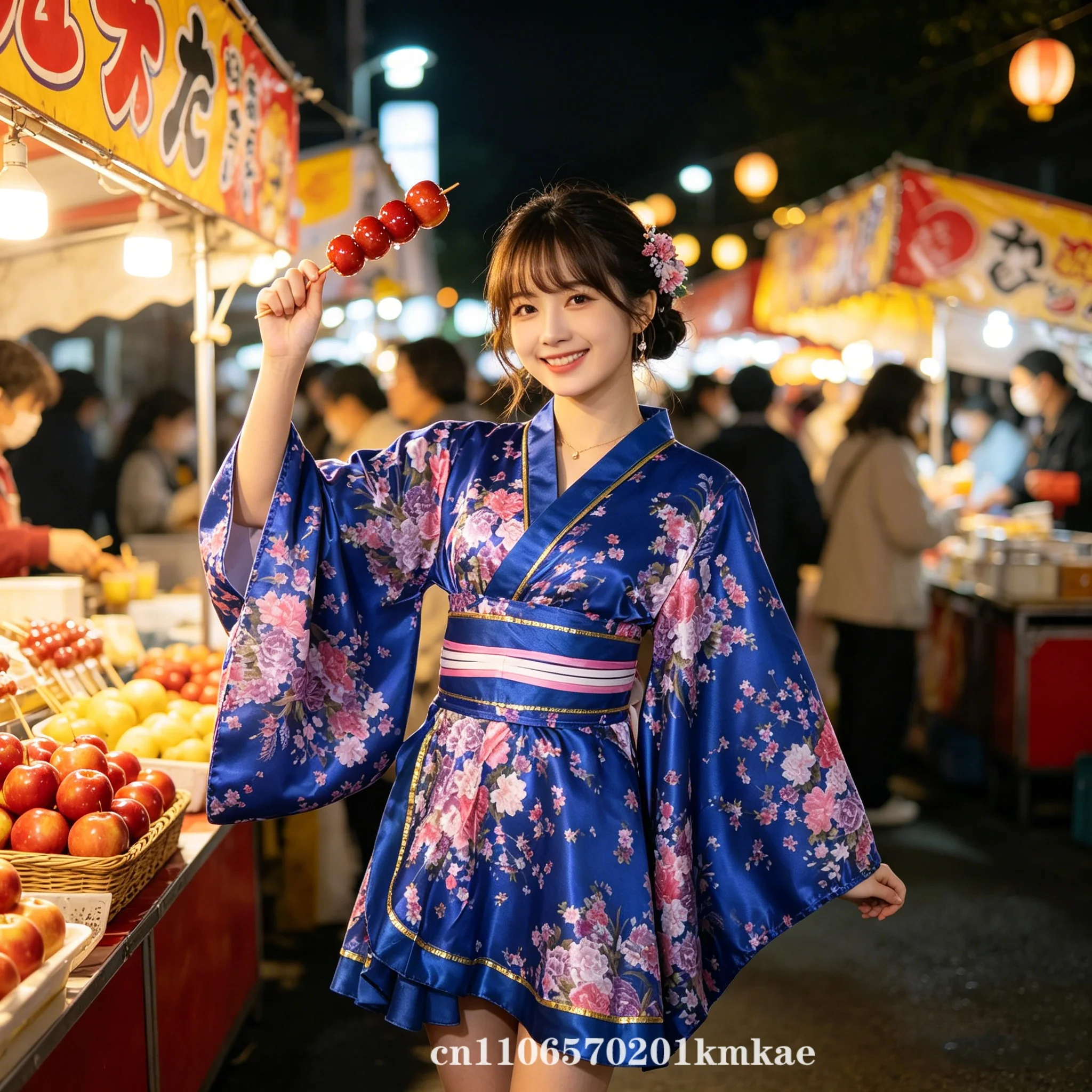 Nouveau Kimono court pour femme, style japonais, imprimé, Yukata amélioré, costume de scène, cosplay