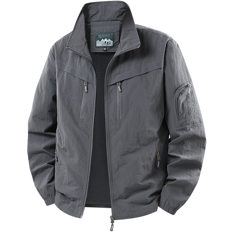 Veste Homme Printemps Automne Nouvelle Collection – Blouson Décontracté à Capuche Couleur Unie – Manteau Professionnel Homme Tailles M-7XL 8XL avec Capuche Amovible