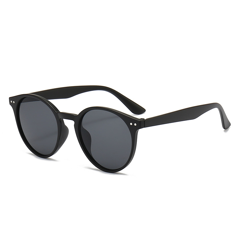Lunettes de soleil rondes classiques pour femmes et hommes, monture de lunettes mate Simple et tendance, pour la conduite en plein air, accessoire UV400