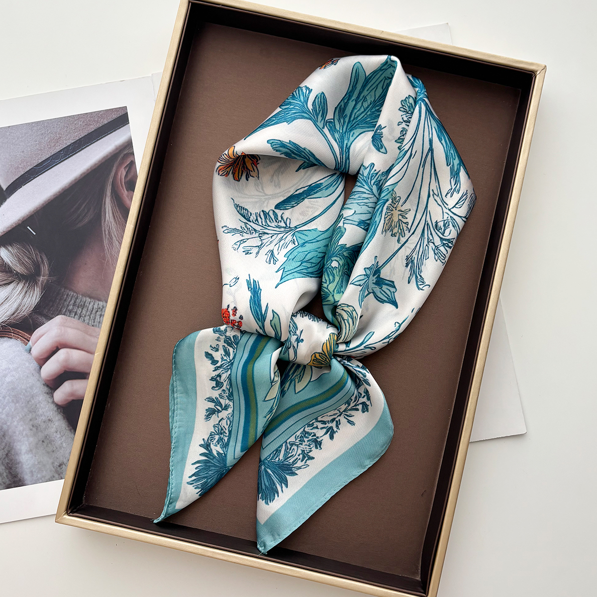Nouveau Foulard Imprimé en Soie Imitation pour Femme, Carré, Bandana, Bandeau, Écharpe de Cou, Bandeaux pour Cheveux 2026