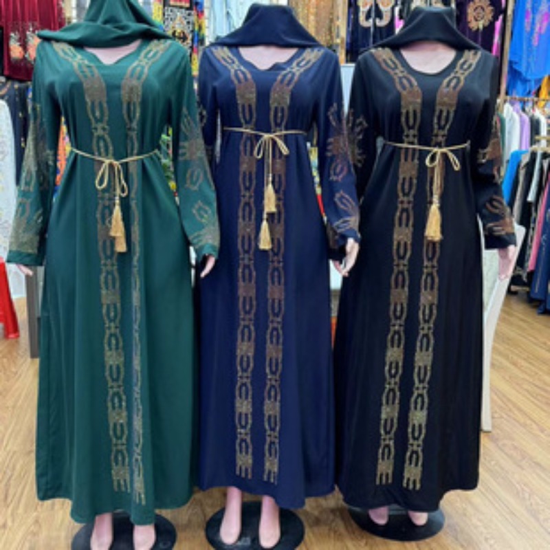 Nouvelles femmes robe élégante en mousseline de soie Abaya ouvert avec fermeture éclair femmes musulmanes robe vêtements islamiques Cardigan Abaya femmes robe musulmane