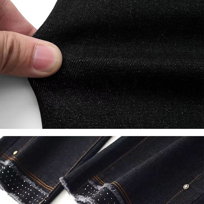 Jean décontracté grande taille pour femme, pantalon en Denim, droit, taille haute, élastique, pour mère d'âge moyen, printemps automne