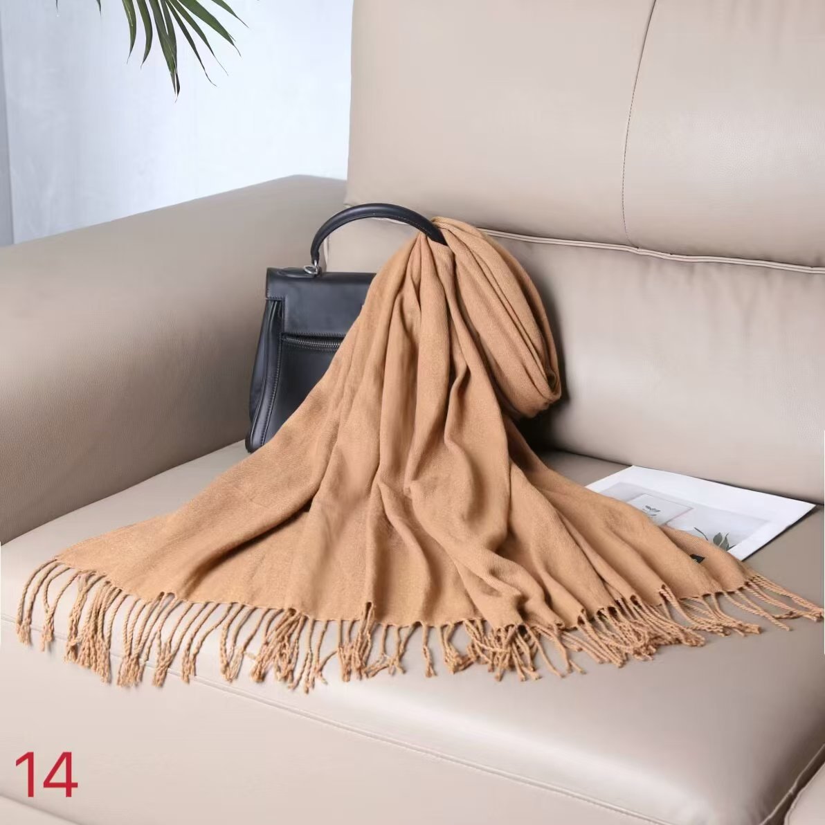 Écharpe d'hiver solide de luxe pour femmes, châles Pashmina doux, couverture en cachemire, étoles chaudes pour dames, extérieur Bufanda