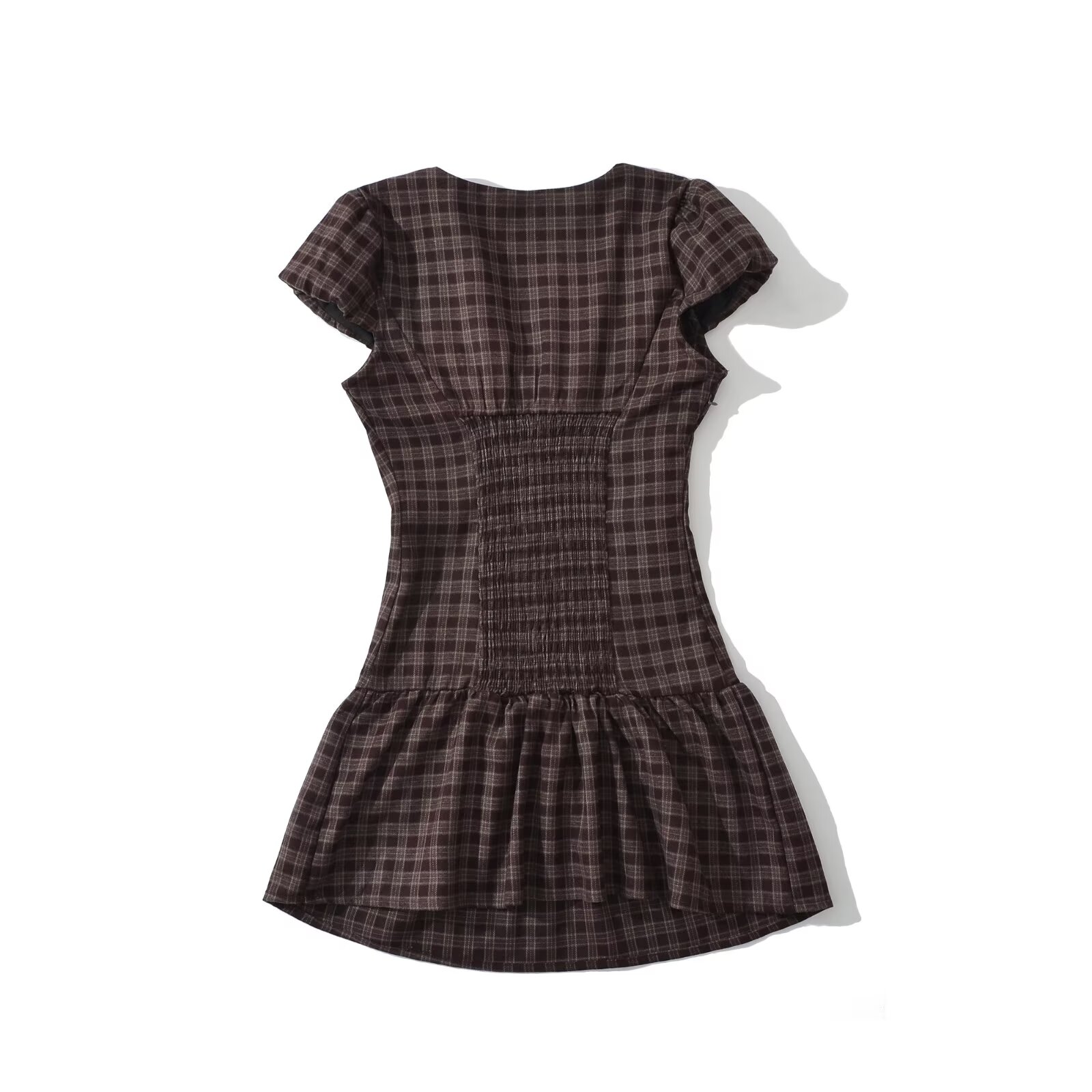 Robes de soirée courtes en dentelle de luxe pour femmes, collection été 2026, imprimé pois, manches courtes, sexy