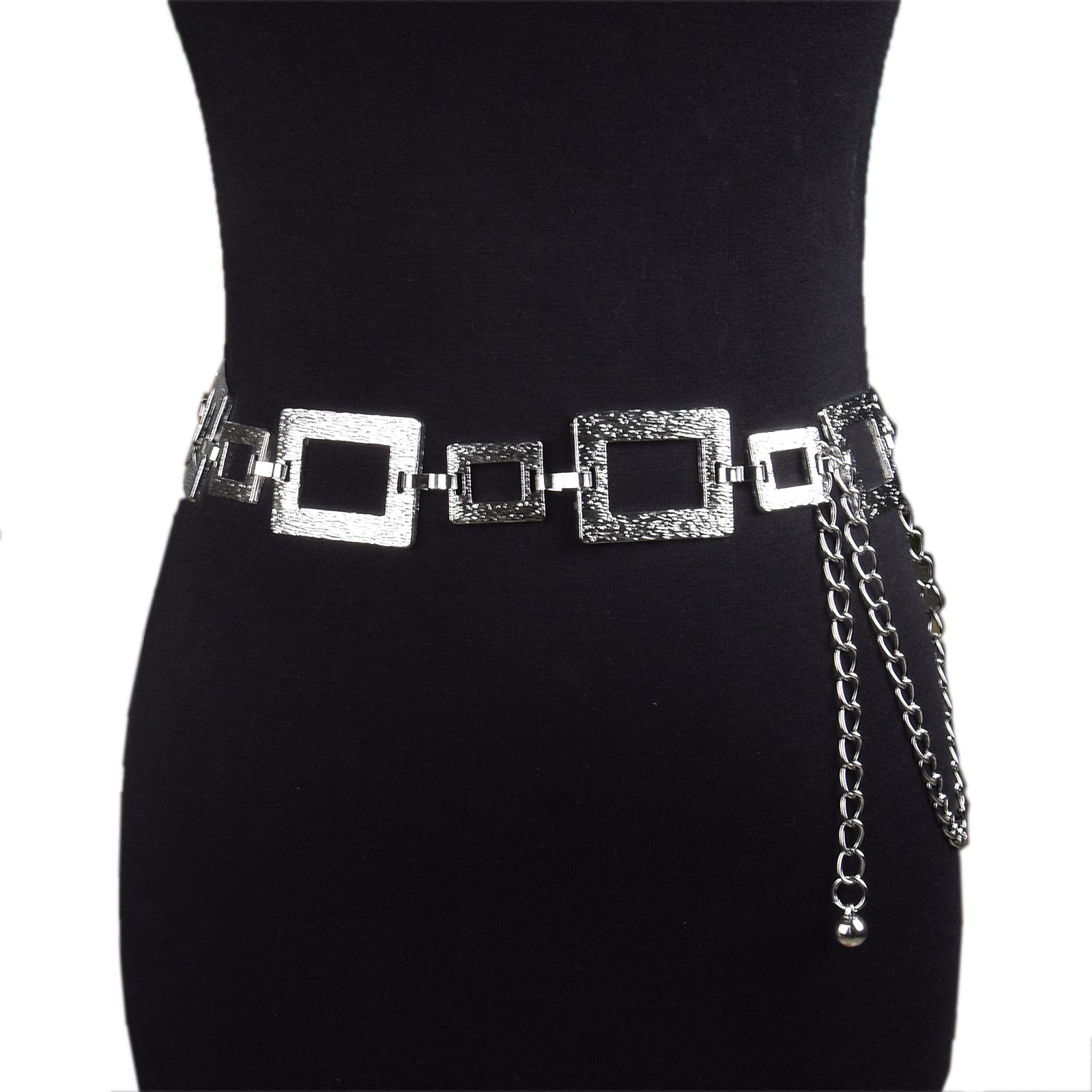 Ceinture pour femmes européennes et américaines, mode décontractée, chaîne métallique géométrique, chaîne de taille, accessoires pour robe