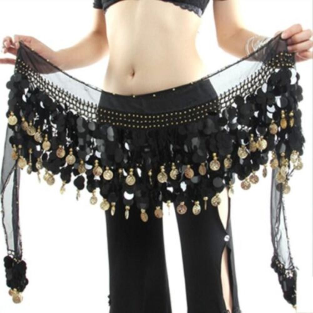 Ceinture de danse du ventre Sexy pour thaïlande/inde/arabe, 160CM, paillettes, glands, écharpe de hanche, jupe de danseuse, chaîne de taille, Costumes de spectacle pour femmes