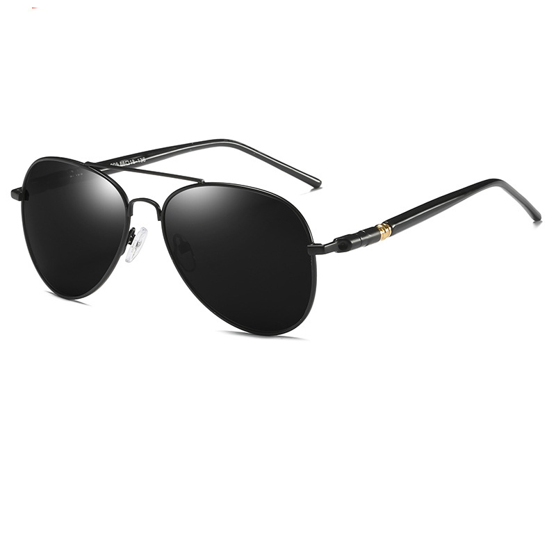 Lunettes de soleil polarisées Pilot pour femmes et hommes, design de marque, luxe, conduite, pêche, lunettes de soleil en métal, mode, vintage, lunettes de protection