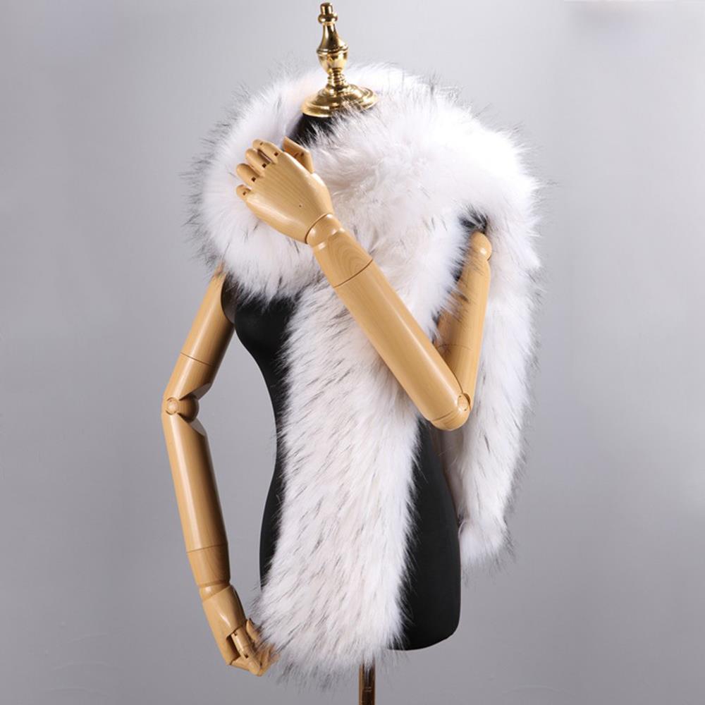 Luxe hiver col de fourrure de renard femme noir fourrure naturelle écharpe châle pour femmes colliers enveloppes cou plus chaud fourrure foulards cou col de fourrure
