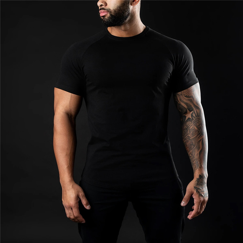 T-shirt en coton été hommes athloisir entraînement à manches courtes Muscle Fitness T-shirt de haute qualité hommes T-shirt Gym Sport chemise hauts