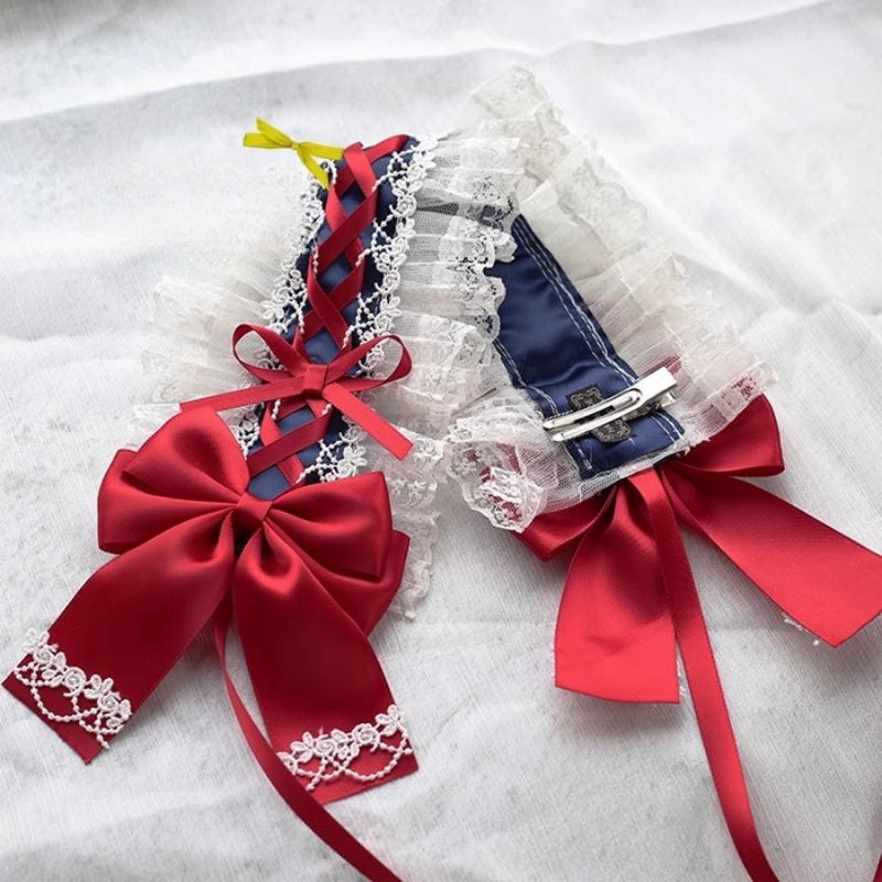 Cerceau de cheveux doux pour filles, bandeau de Cosplay à volants, accessoires pour cheveux, ruban avec nœud en dentelle, coiffure Lolita, couvre-chef DIY