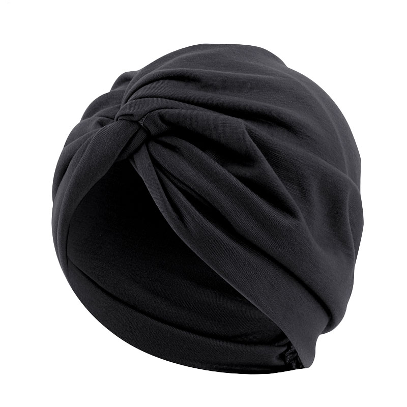Twist Cross Turban femmes Hijab casquettes couleur unie musulman inde HIjab dames perte de cheveux chimio casquette chapeaux Bandanas cheveux accessoires