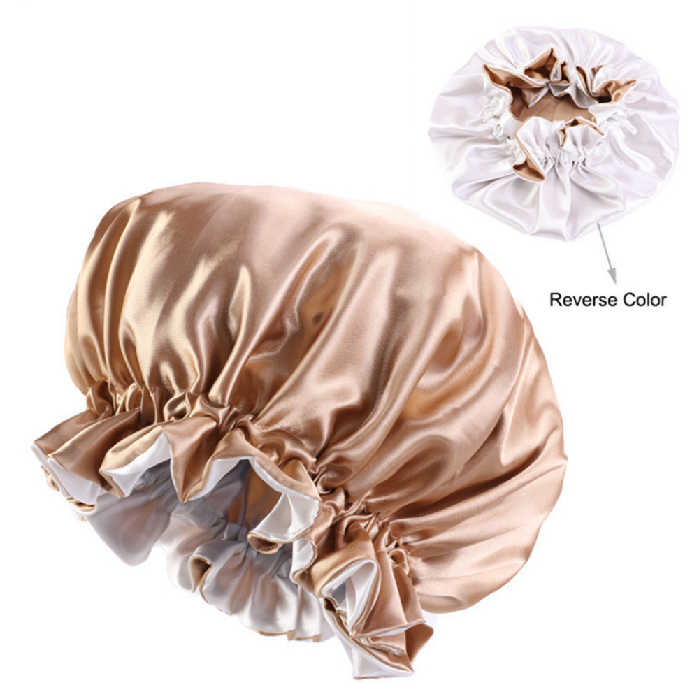 Bonnet de nuit en Satin pour femmes musulmanes, Bonnet de nuit élastique pour la Protection des cheveux, couvre-tête réglable