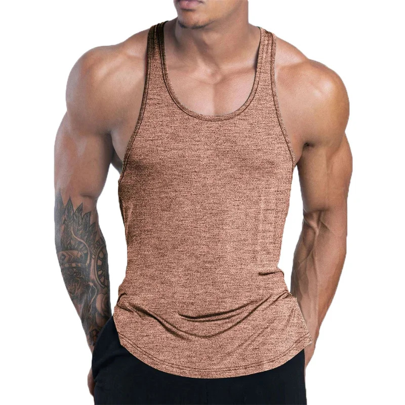 NOUVEAU Débardeur de fitness pour hommes, maillot de corps d'entraînement estival, débardeur de basketball pour hommes, respirant, à séchage rapide, débardeur décontracté pour hommes, veste de sport.