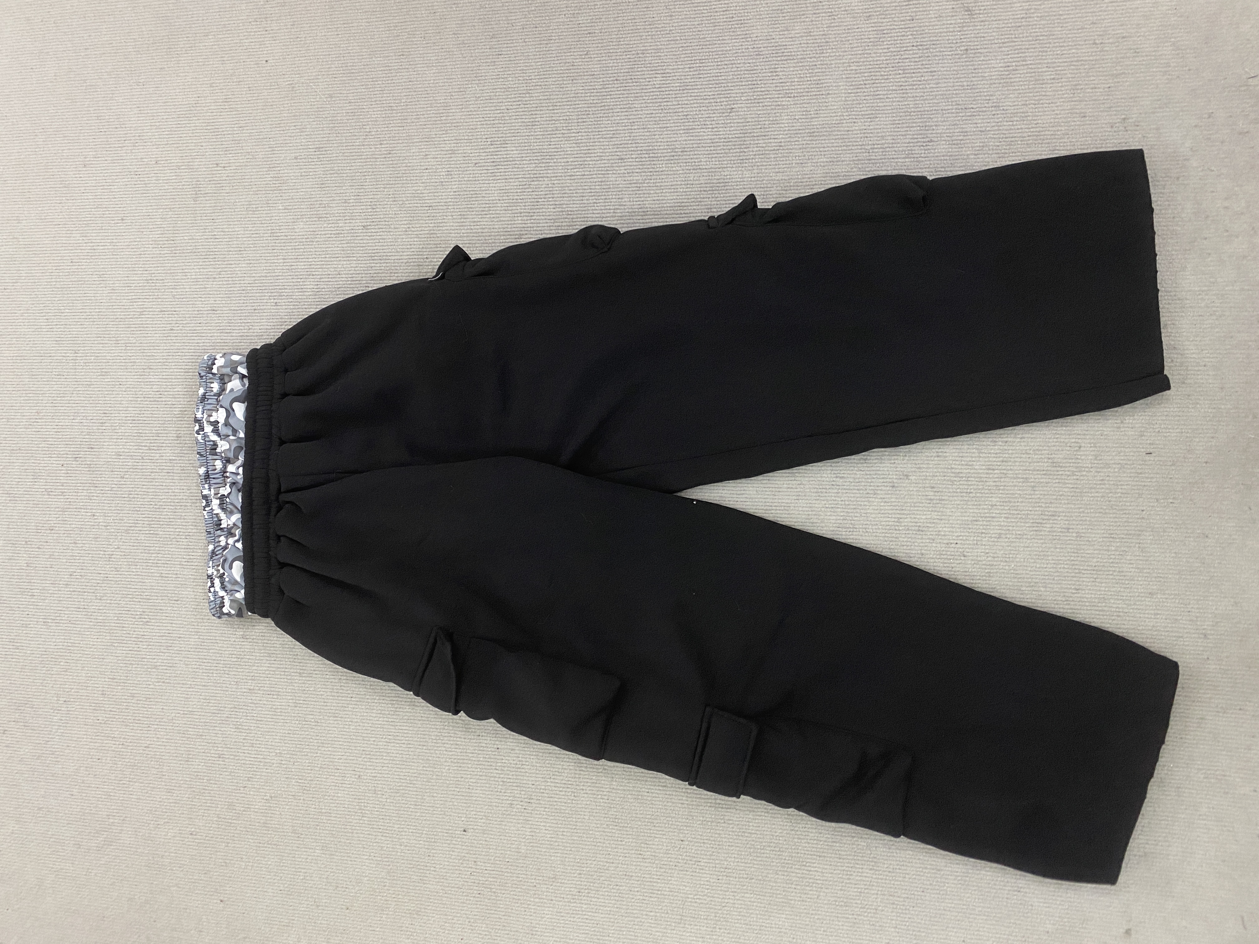 Pantalon rayé à double taille, faux pantalon droit épissé deux pièces, pantalon de sport décontracté style hip-hop, unisexe