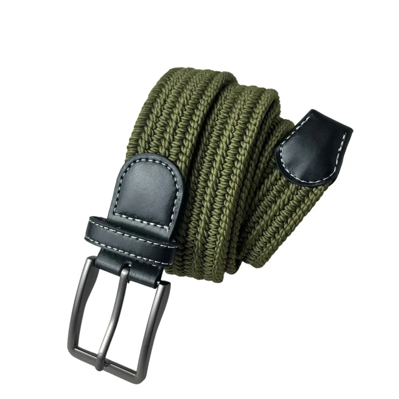 Ceinture en toile tissée pour hommes, ceinture élastique Non poreuse, toutes adaptées aux jeans et aux pantalons