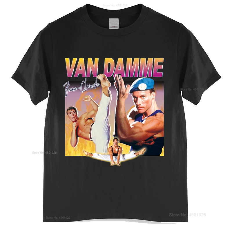 Jean-Claude Van Damme T-Shirt hommes T-Shirt homme marque teeshirt hommes été coton T-Shirt