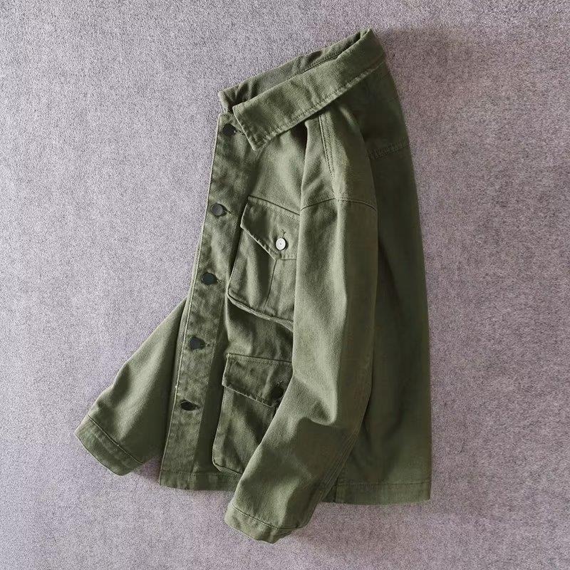 Vestes délavées pour hommes, marque tendance, vestes de travail décontractées, amples, printemps-automne, hauts de Style japonais