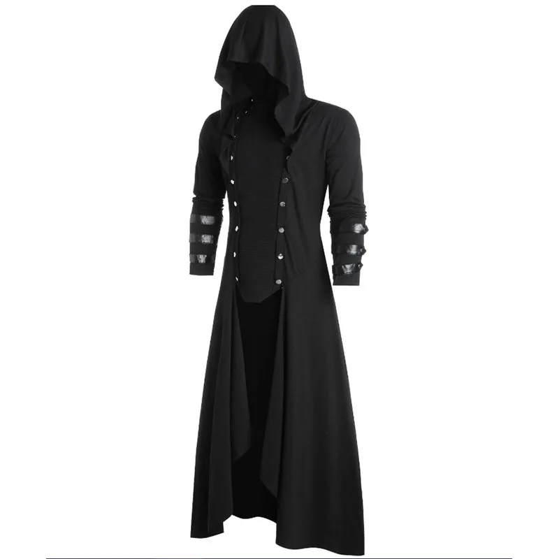 Adulte hommes médiéval victorien Costume smoking Gentleman Tailcoat gothique Steampunk Trench Coat redingote tenue pardessus uniforme