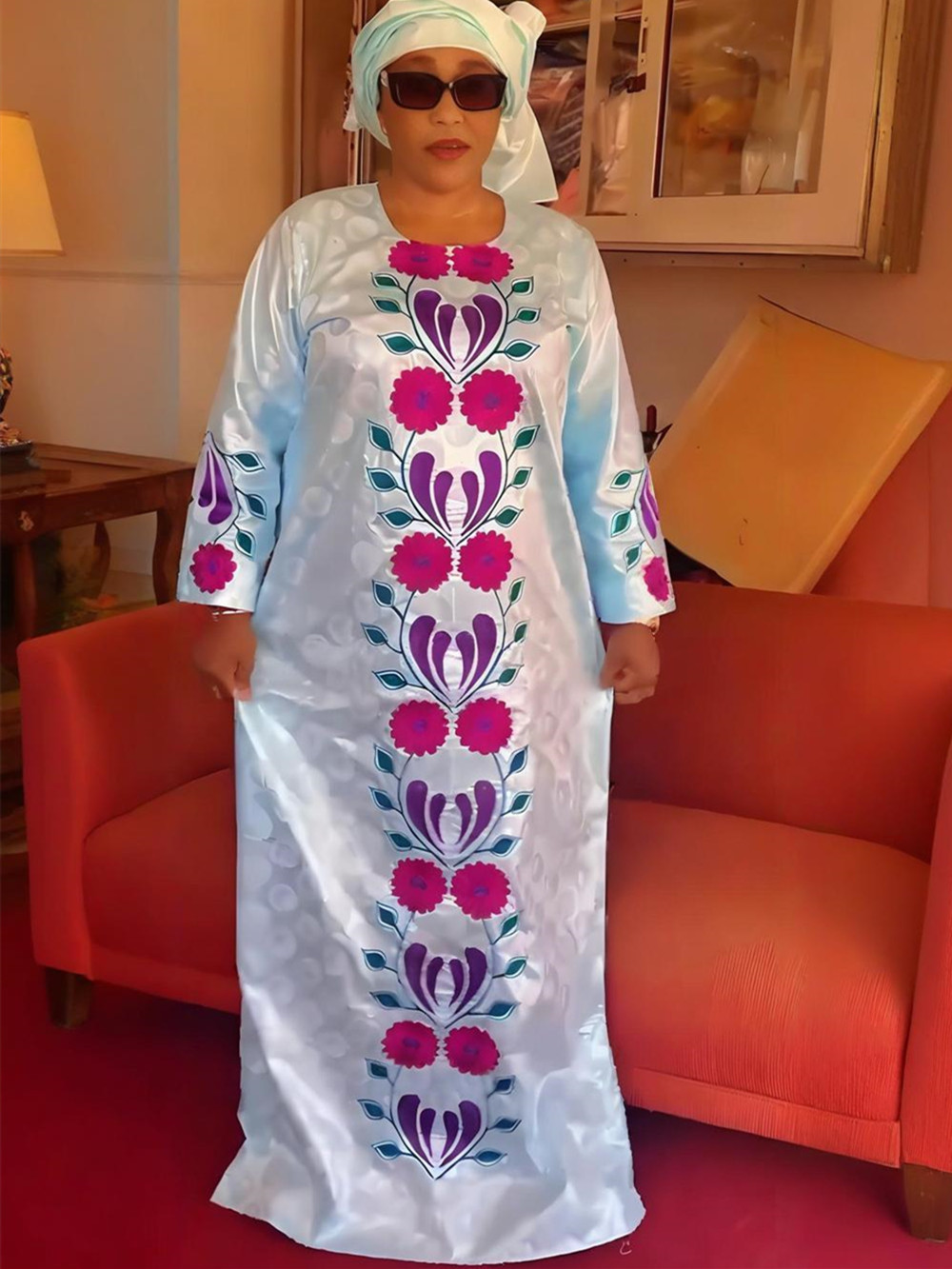 Robes de soirée brodées Dashiki Ankara pour femmes, grandes tailles, style africain, Bazin Rich Design, pour mariages et fêtes 2026