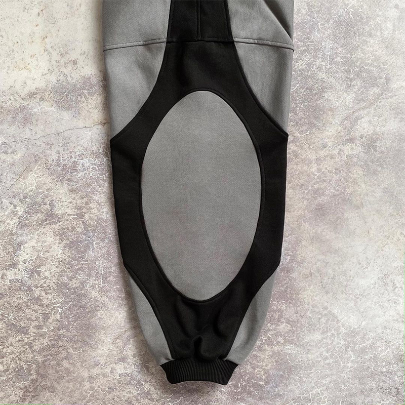 Sweat à capuche brodé à blocs de couleurs pour femmes, Streetwear à la mode, surdimensionné, décontracté, à manches longues, nouvelle collection hiver 2025