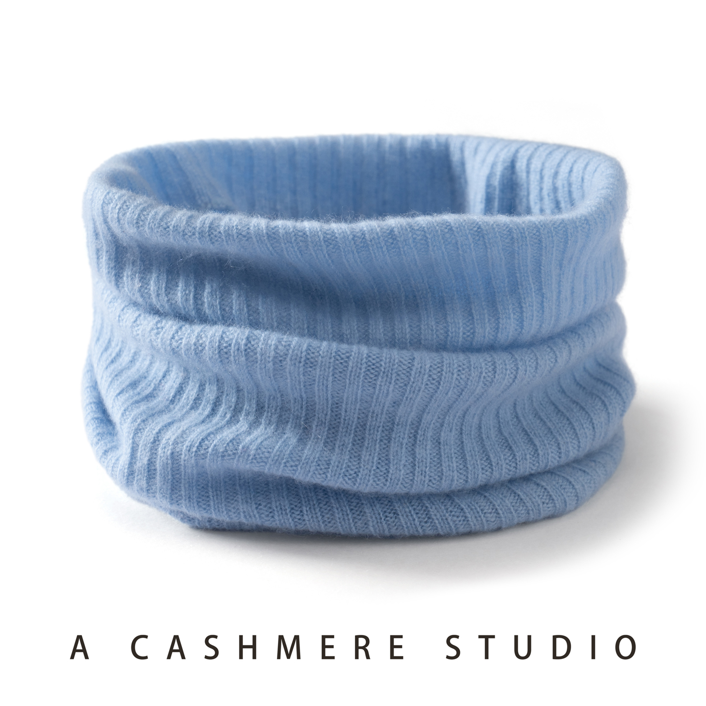 100% qualité cachemire sans couture tricoté foulard pour les femmes hiver en plein air couleur unie côtelé doux chaud foulards cou anneau écharpe