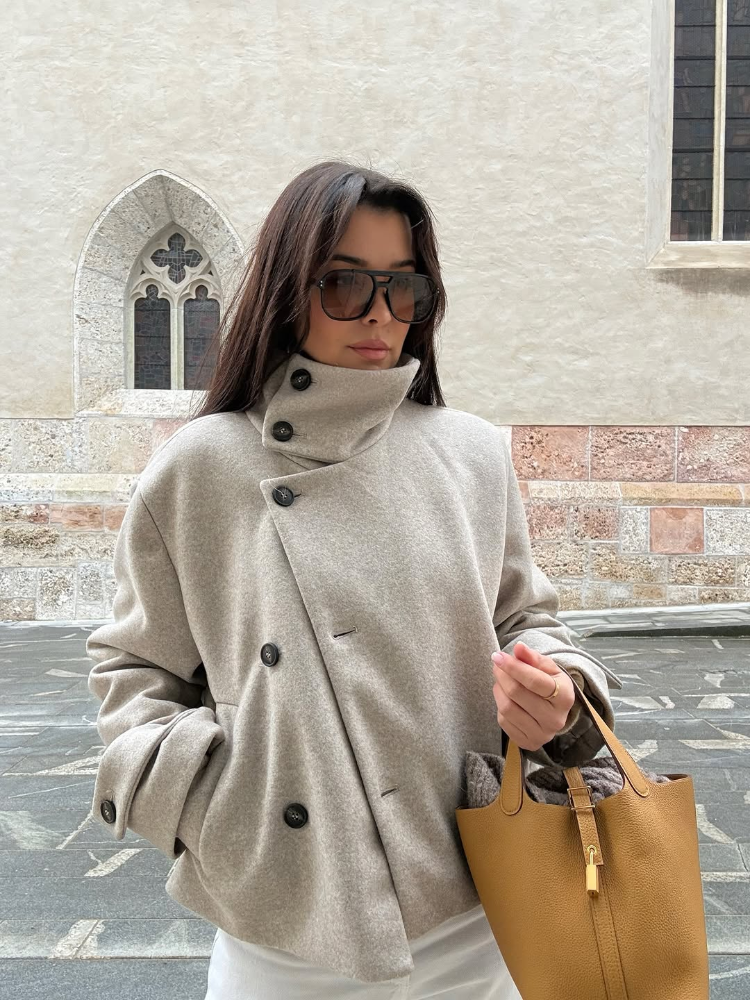 Femmes Chic fermeture éclair Bomber manteau mode col montant à manches longues poche femme veste dame 2025 automne hiver vêtements d'extérieur décontractés