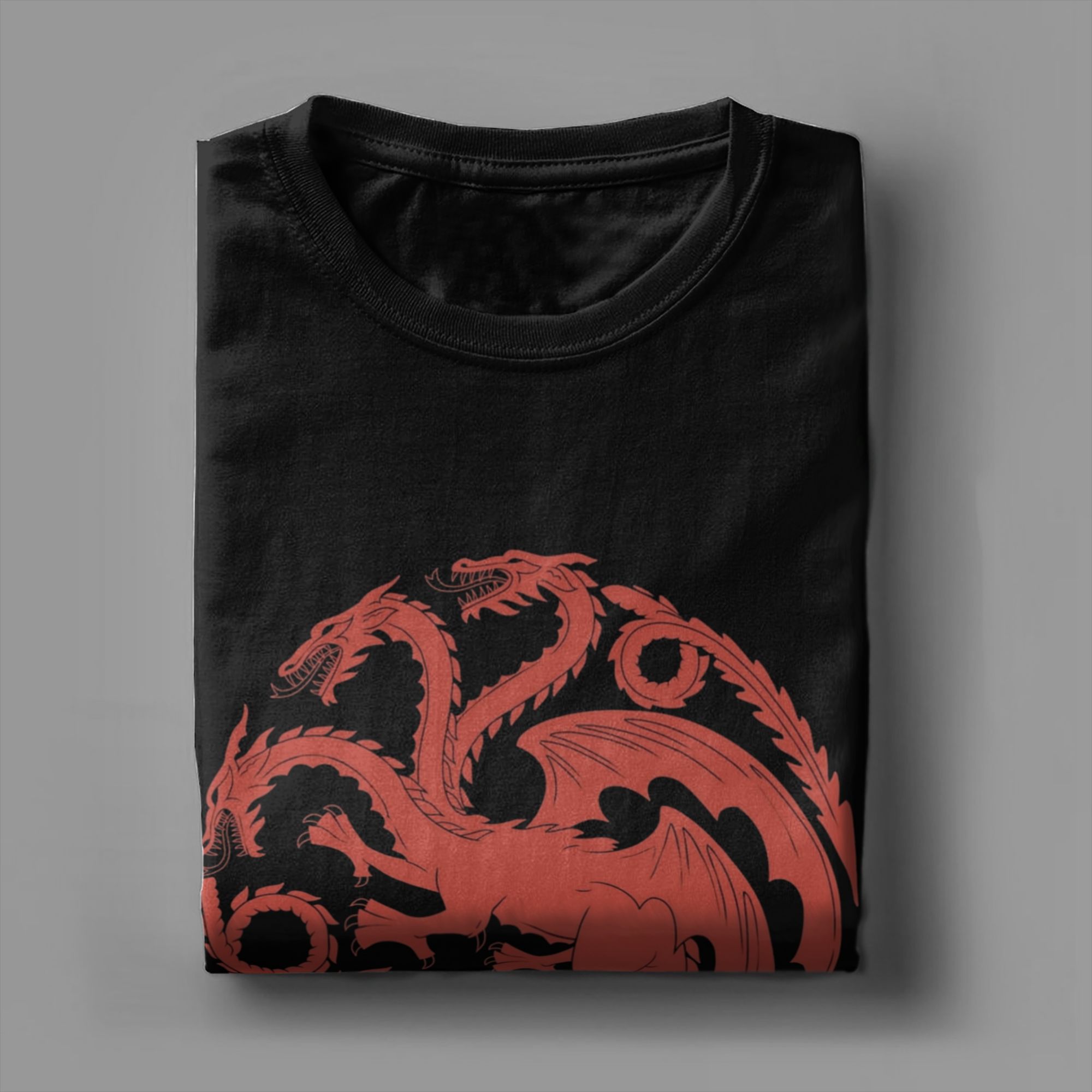 T-shirts pour hommes House of TARGARYEN King's, 100% coton, superbe t-shirt à manches courtes et col rond, t-shirt de fête