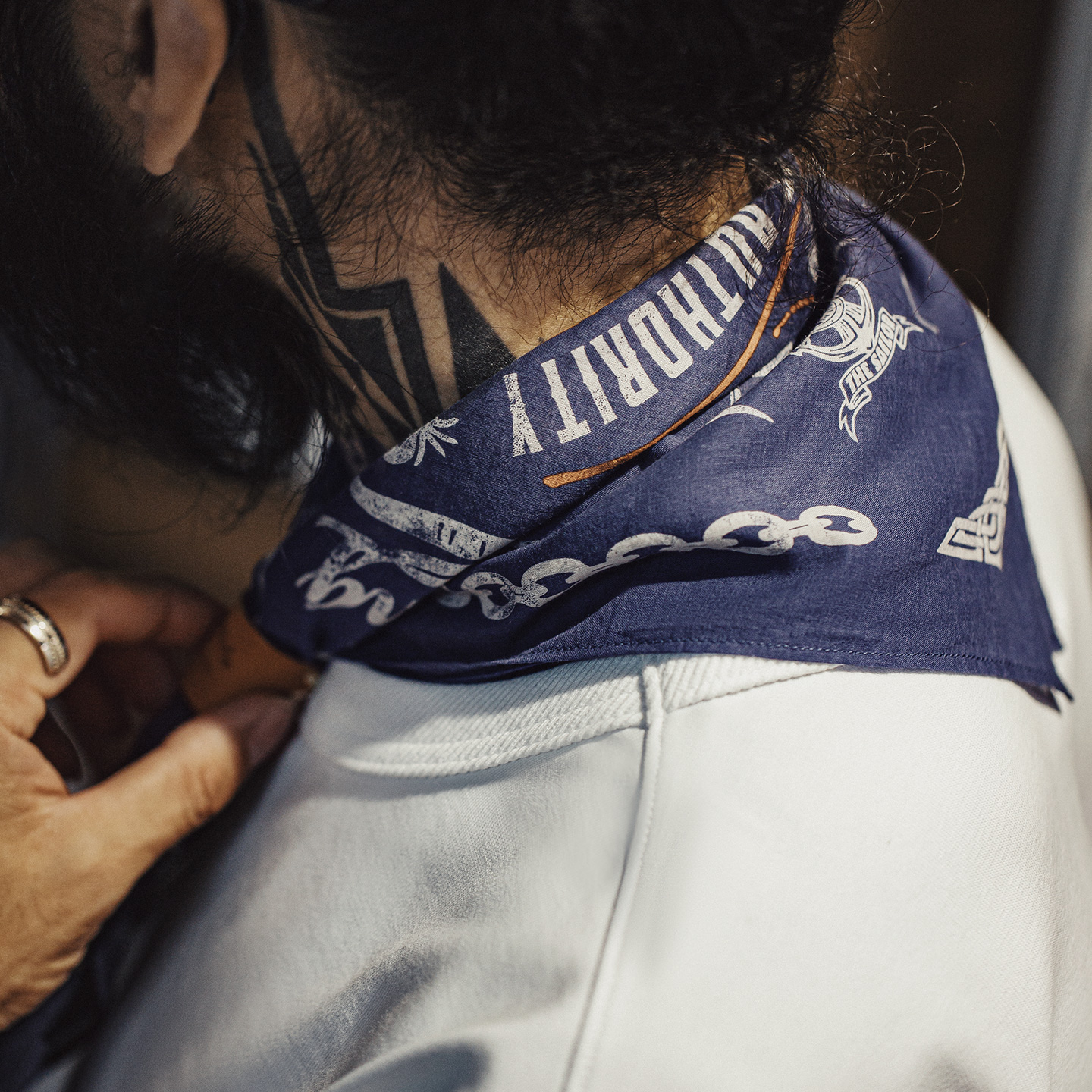 Bandana en coton imprimé Maden pour homme, style rétro américain Amekaji, foulard vintage, accessoire de mode classique style Old Money