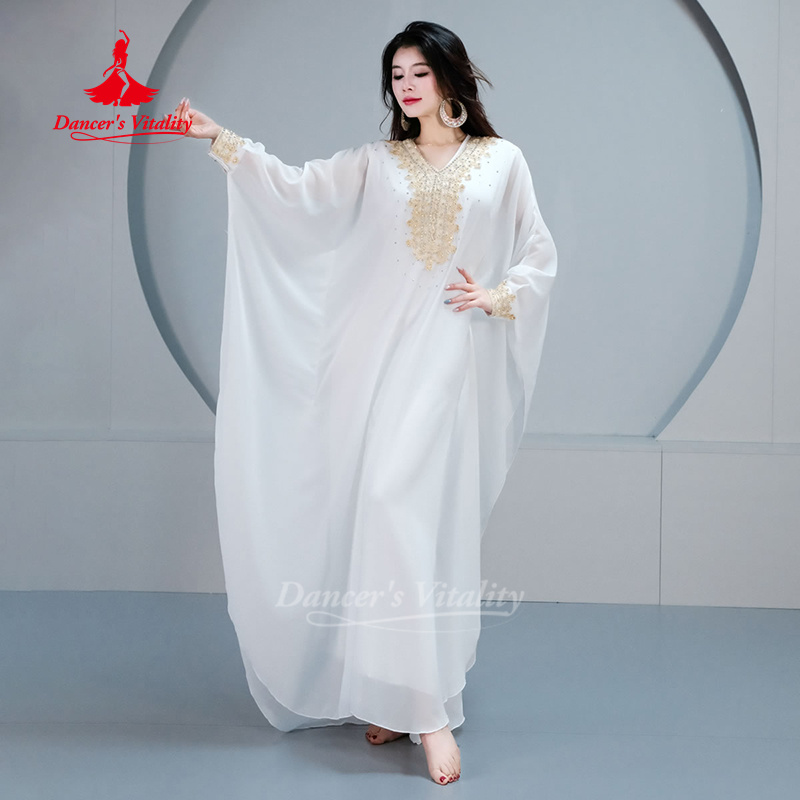Robe de spectacle de danse du ventre pour femme adulte, tempérament avancé, balançoire de cheveux, Robes Khaleegy, Costume de concours de danse orientale