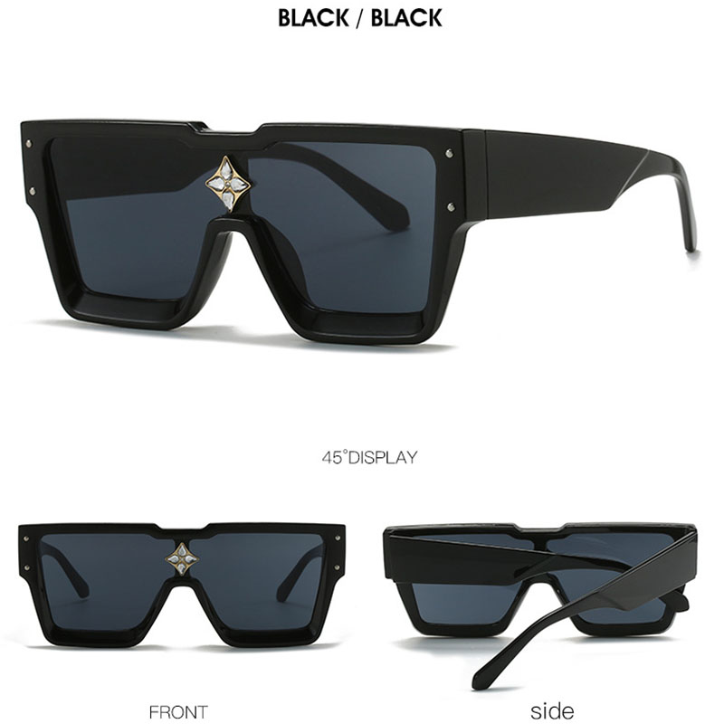 Marque de luxe Designer carré lunettes de soleil hommes femmes mode Vintage grand cadre Rivet voyage conduite Cool lunettes de soleil pour homme UV400