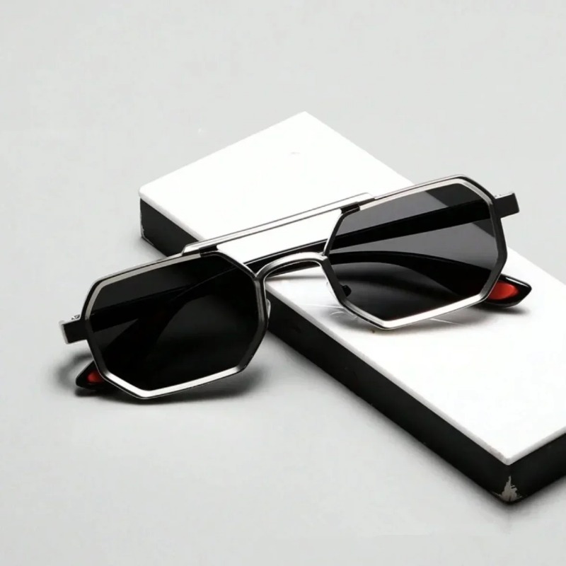Lunettes de soleil carrées vintage pour hommes, lunettes steampunk pour femmes, style unisexe, lunettes de mode, lunettes de soleil de voyage, Gafas De Sol