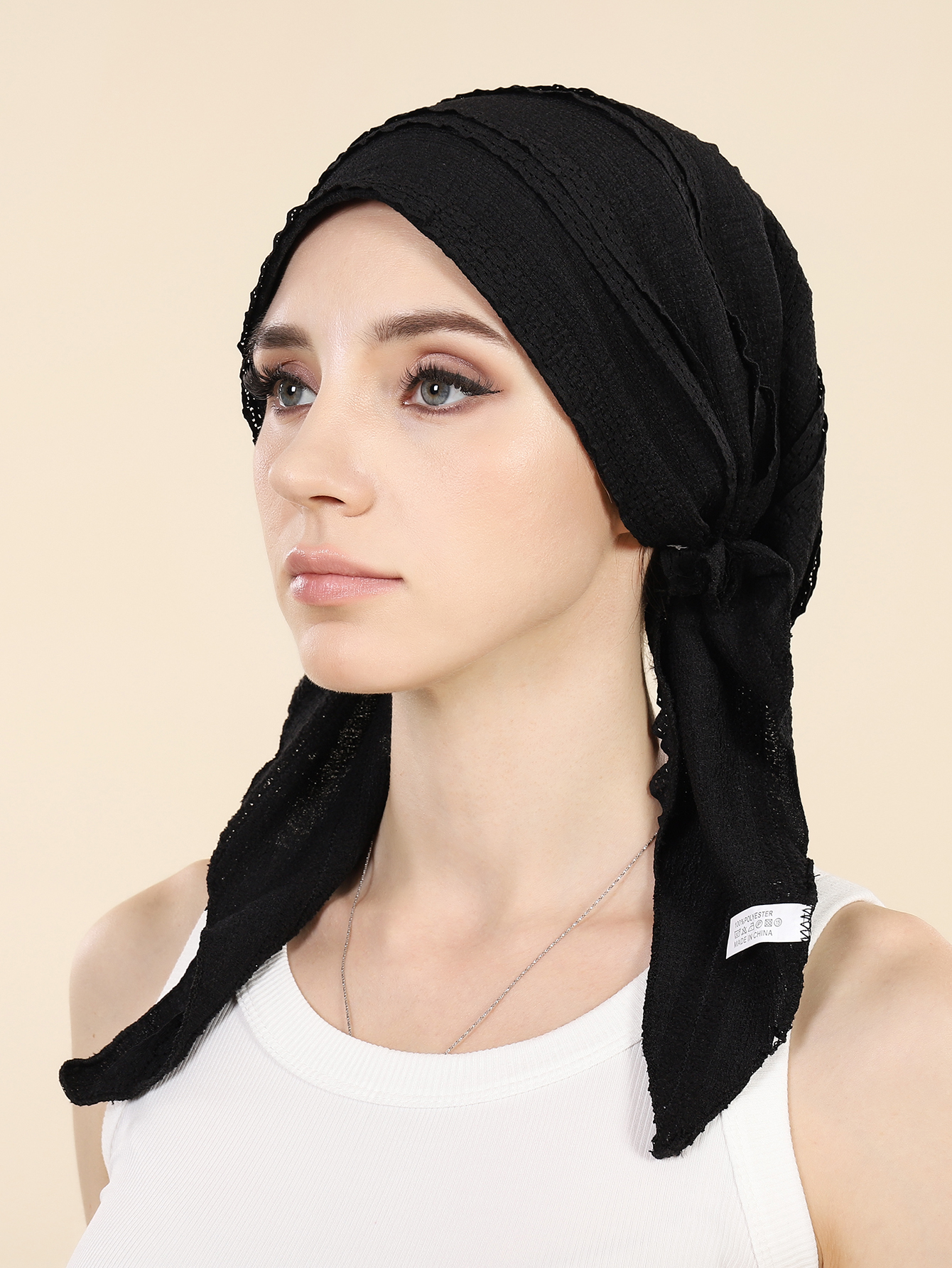 Chapeaux Hijab Turban de couleur unie pour Ramadan, enveloppes de tête à longue queue, chapeaux musulmans élastiques doux, casquette de chimio respirante pour femmes et filles