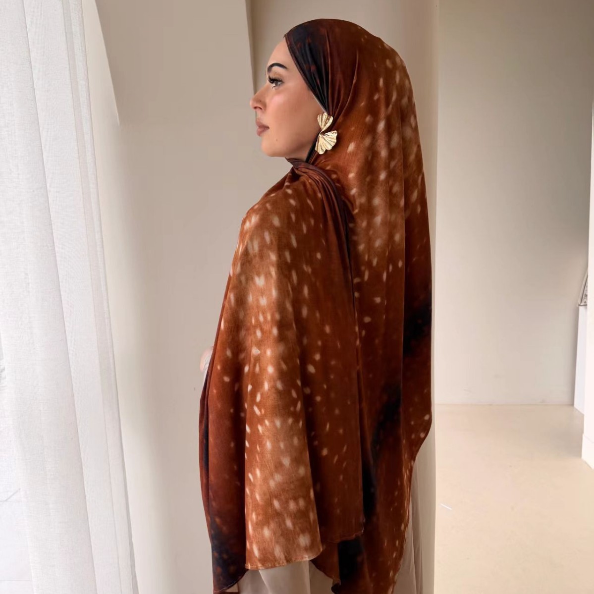 Hijab en coton jersey imprimé de qualité supérieure, doux et respirant, pour femmes musulmanes, châles et écharpes en coton islamique, hijab en viscose