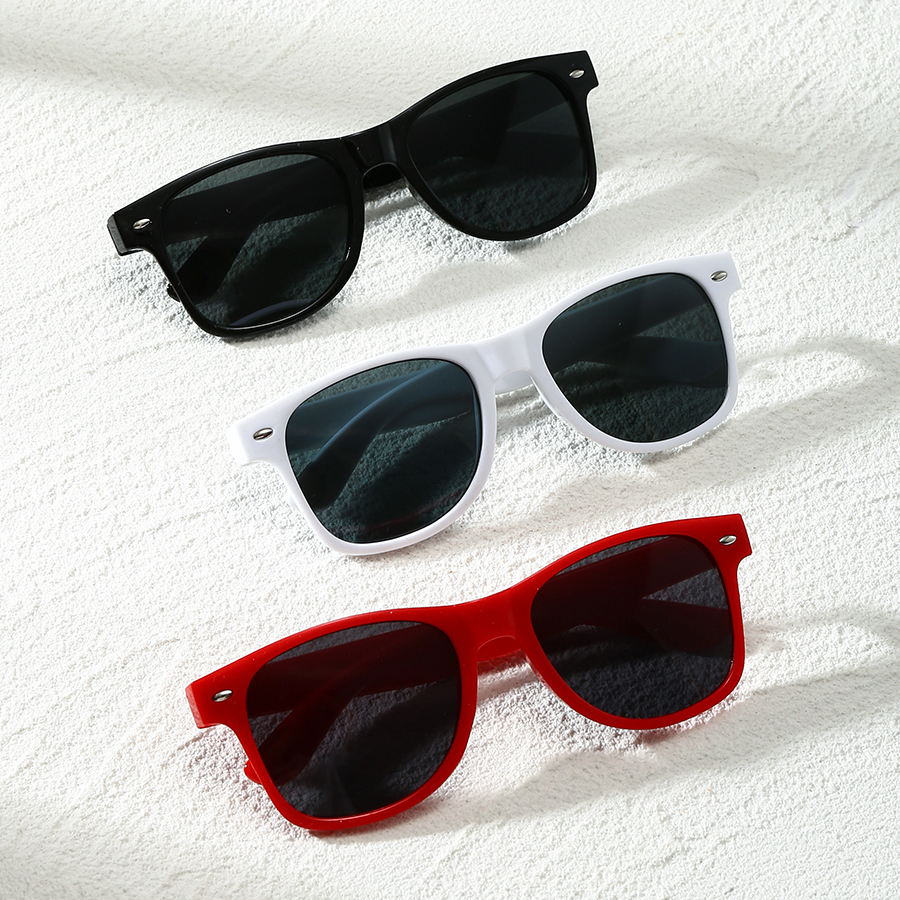 Lunettes de soleil colorées unisexes, 3 pièces, pour vacances quotidiennes, plage, fête et accessoires de Festival
