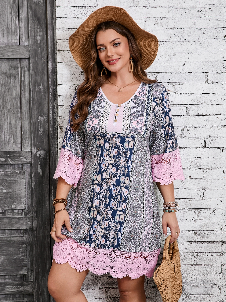 Grande taille mode femmes élégantes robe ample tenue décontractée femmes robe imprimée nouveau tempérament
