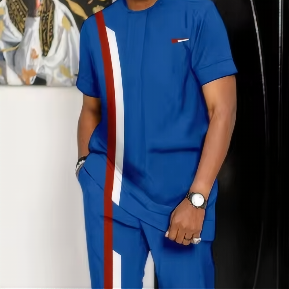 Ensemble de sport imprimé 3D pour hommes, t-shirt à manches courtes, pantalon décontracté, course lente, vêtements d'été, mode, nouveau, 2 pièces