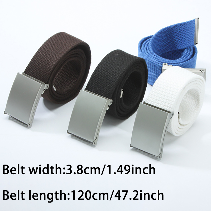 Ceinture pour hommes mode nouveau unisexe pantalon ceinture femmes ceinture toile ceinture respirant extérieur tactique pour jean ceinture de taille réglable