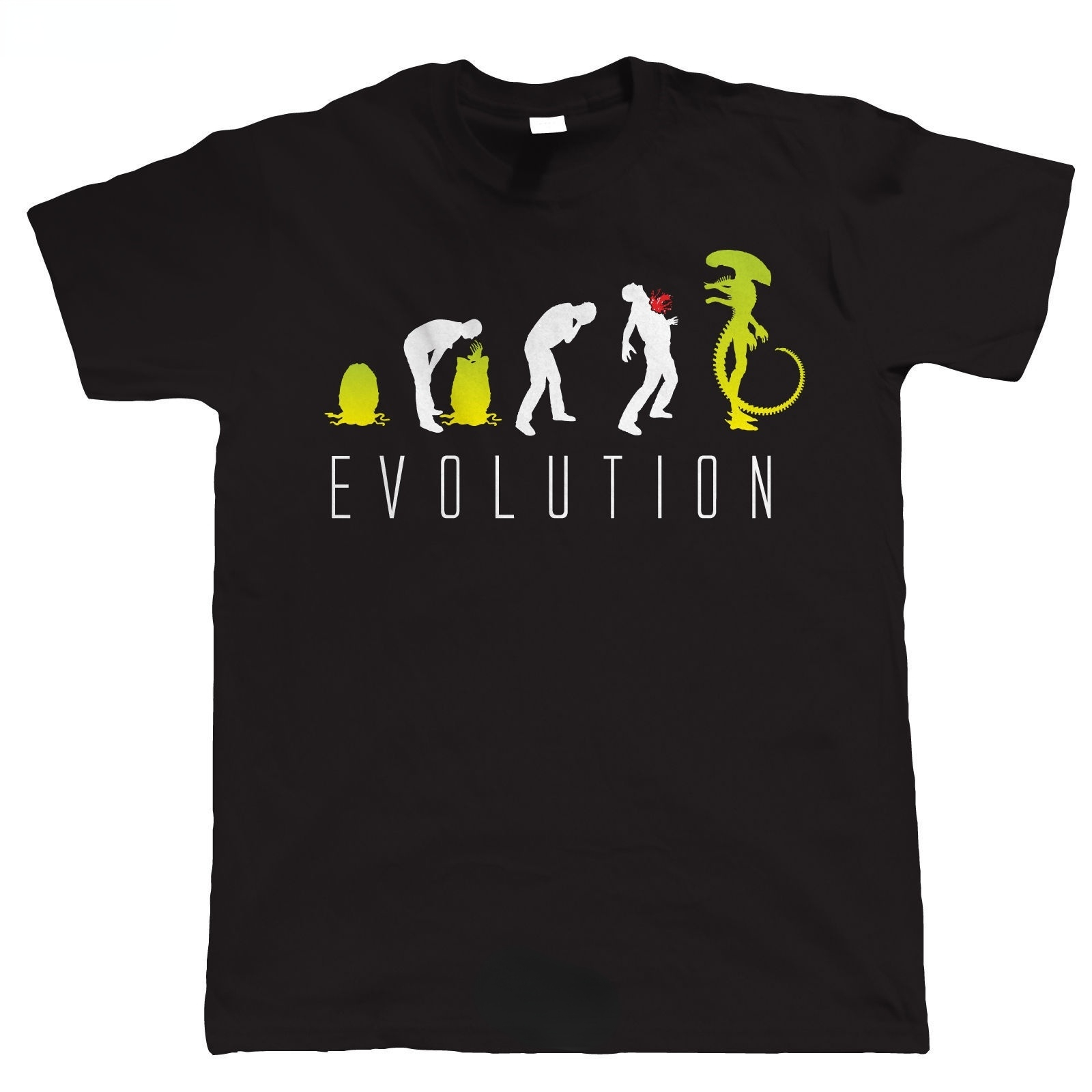 Homme femmes mode t-shirt drôle évolution d'extraterrestre hommes science-fiction t-shirt hommes loisirs hauts mâle été surdimensionné t-shirts coton