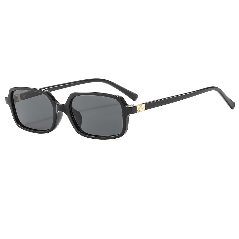 Lunettes de soleil rectangulaires à petite monture pour femmes et hommes, style célébrité Internet, lunettes de rue tendance, lunettes de soleil personnalisées pour la photographie