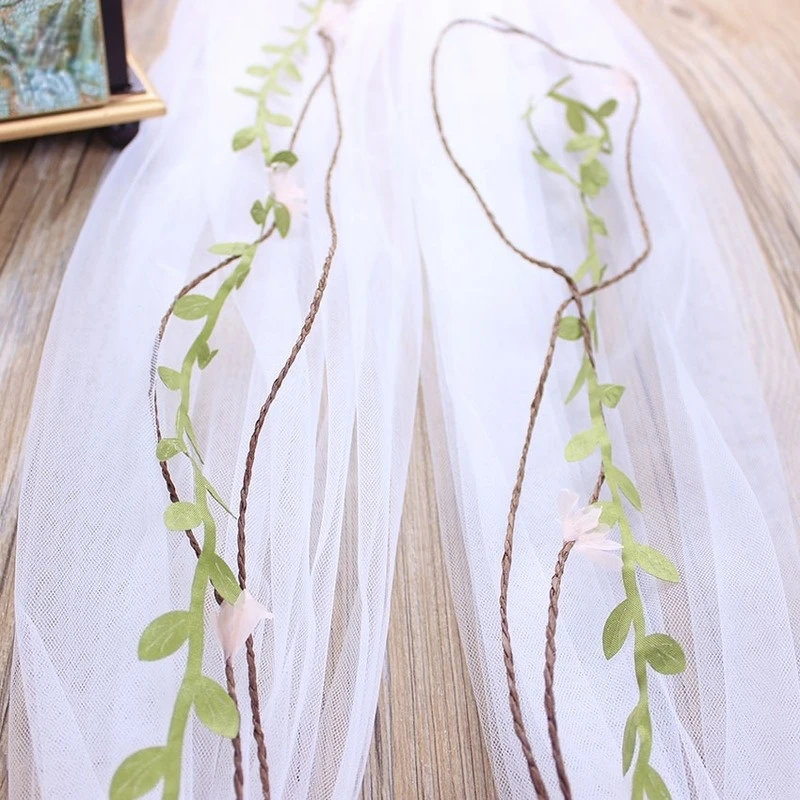 Voile de Rose de mariage pour mariée blanche, couronne de coiffure pour femmes, bandeau pour Date, décoration de maquillage, couronne de fleurs