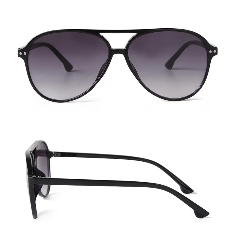 Lunettes de soleil de luxe pour pilotes, design rétro aviation, verres bleus dégradés, monture écaille, protection UV400 pour femmes et hommes