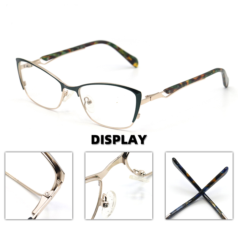 Petite monture de lunettes en œil de chat pour femmes, lunettes optiques, montures de lunettes, vintage, rétro, luxe, mode féminine, 2024