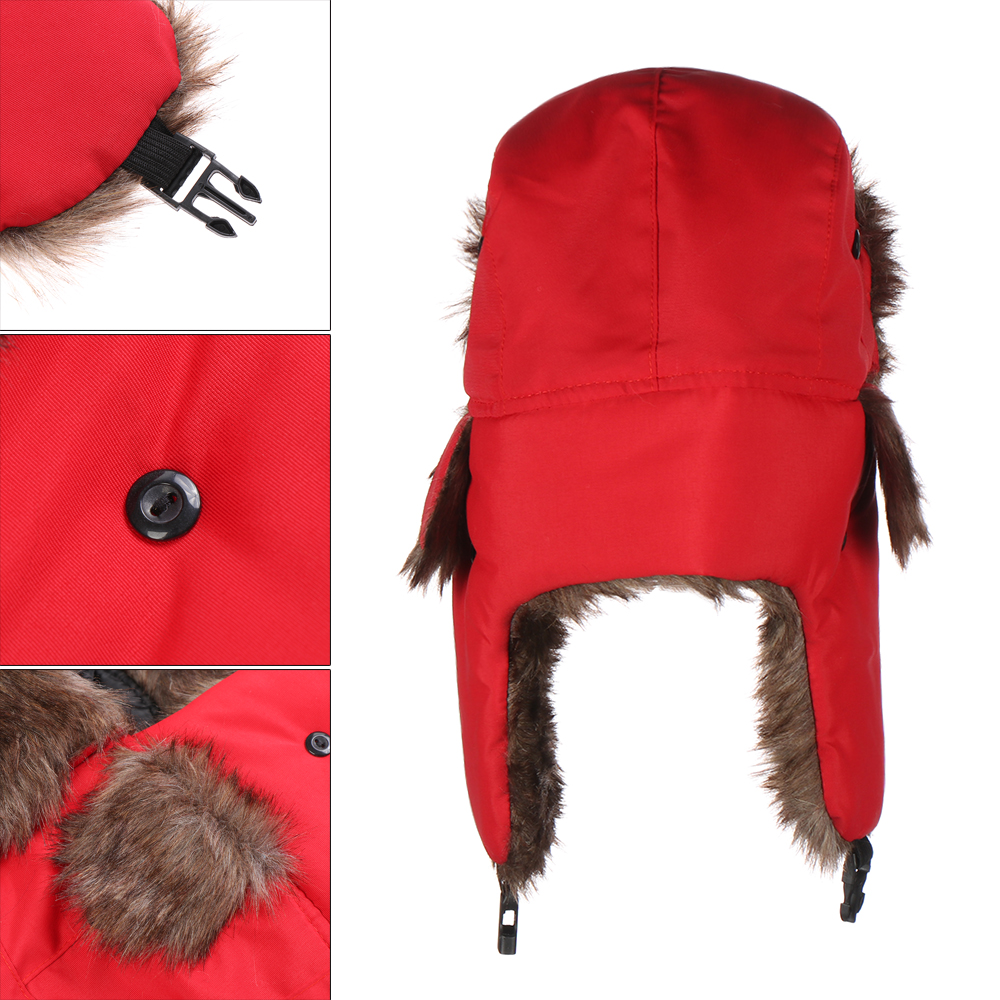 Chapeaux de trappeur pour hommes et femmes, Ushanka russe, chapeau chaud d'hiver en fourrure avec cache-oreilles, pour sports de plein air, ski, chasse, pêche, casquette en peluche