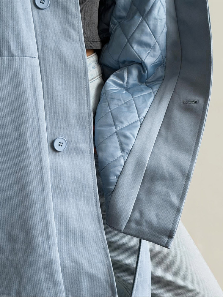 Manteau court à col châle pour femmes, ceinture à nouer à la taille, simple boutonnage, coupe ample, décontracté, en coton uni, veste chaude pour les trajets quotidiens.