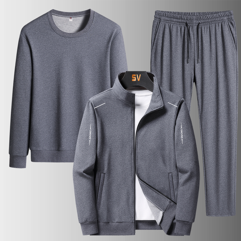 Ensemble décontracté pour homme, veste + pantalon + sweat-shirt, ensemble 3 pièces pour homme, survêtements pour homme, vêtements de sport grande taille, ensembles pour homme printemps automne