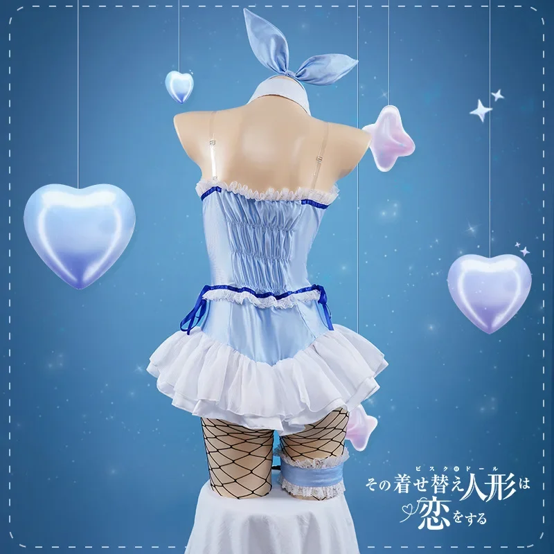 Nouvelle tenue de cosplay Anime Kitagawa Marin Blue Bunny Girl My Dress-Up Darling, costume de cosplay pour jeu de rôle