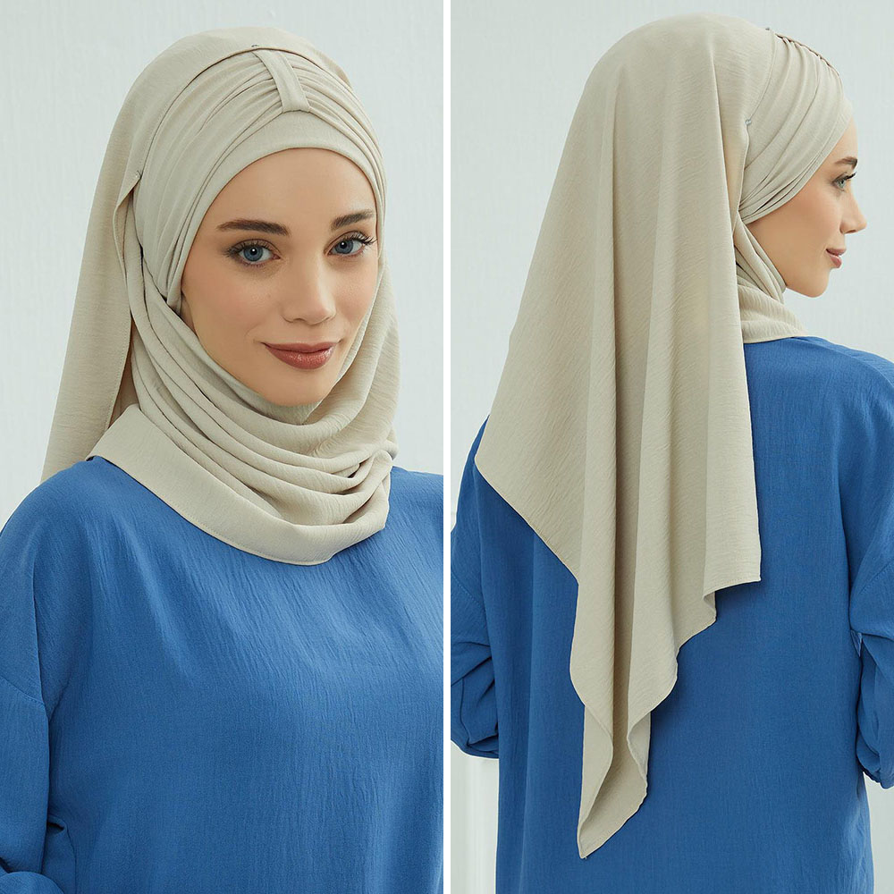 Grand chapeau musulman uni, casquettes Hijab intérieures, couvre-chef pour Ramadan, pré-conception